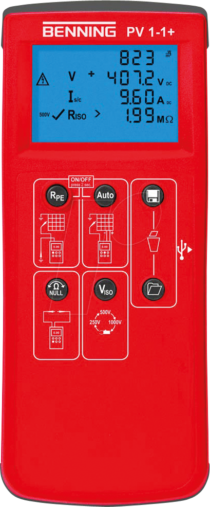 BENNING PV 1-1+ - Installationsprüfgerät PV 1-1+, für Photovoltaik