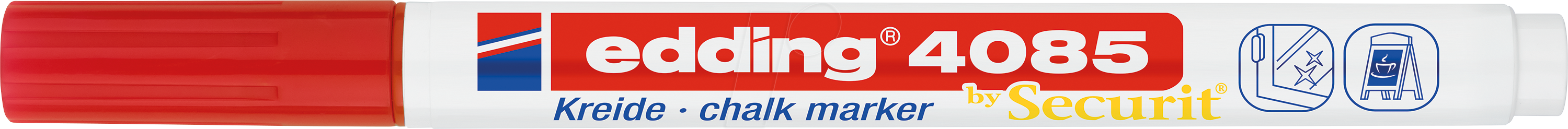 EDDING 4085RT - Kreidemarker, 1 mm - 2 mm, rot