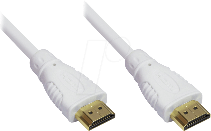 GC 4514-050W - HDMI A Stecker > HDMI A Stk., 5m weiß