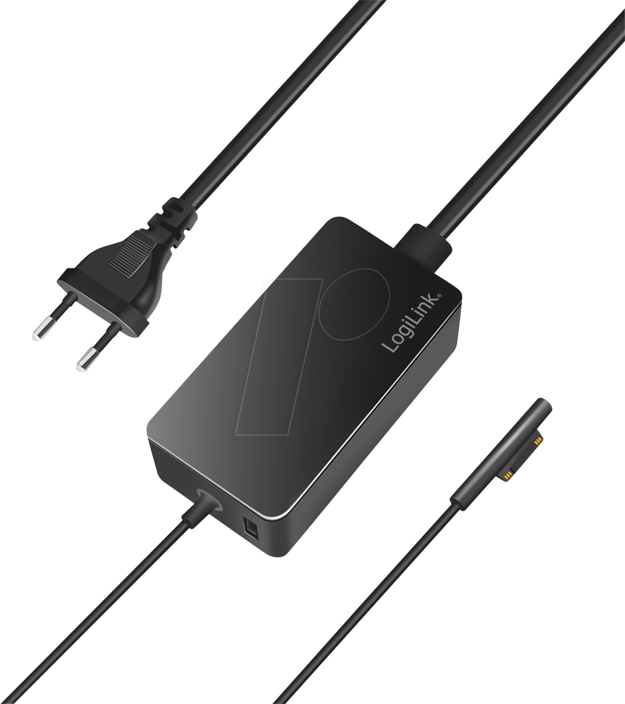 LOGILINK PA0309 - Ladegerät für Surface Laptop, 65 W, 1x USB-A, schwarz