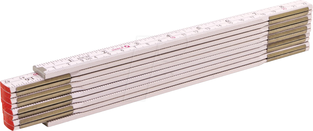 STABILA 01133 - Gliedermaßstab, Zollstock Type 1607, 2000 mm, cm/inch-Skala