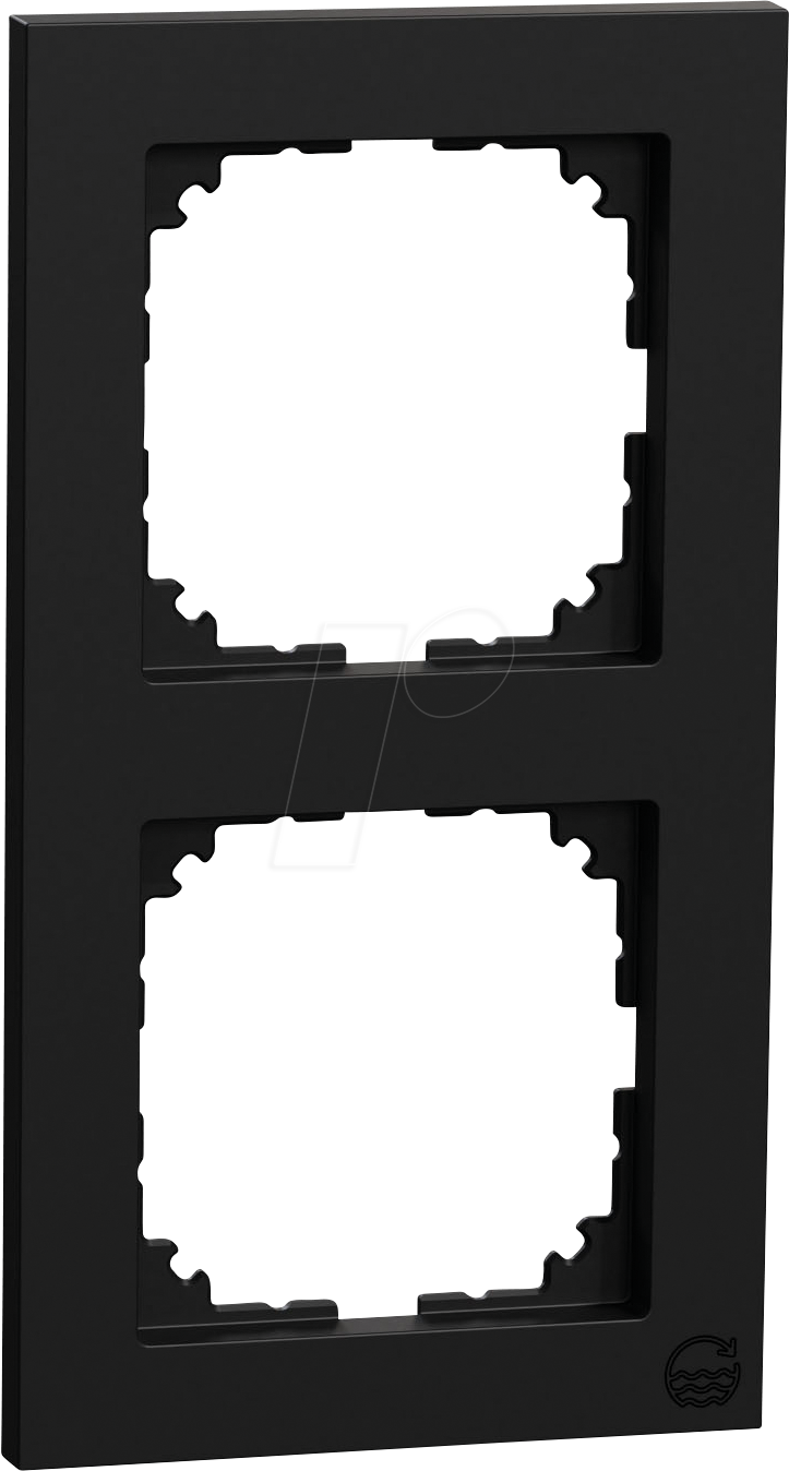 ME MEG4020-3603 - M-PURE Rahmen 2-fach Ocean Plastic schwarz