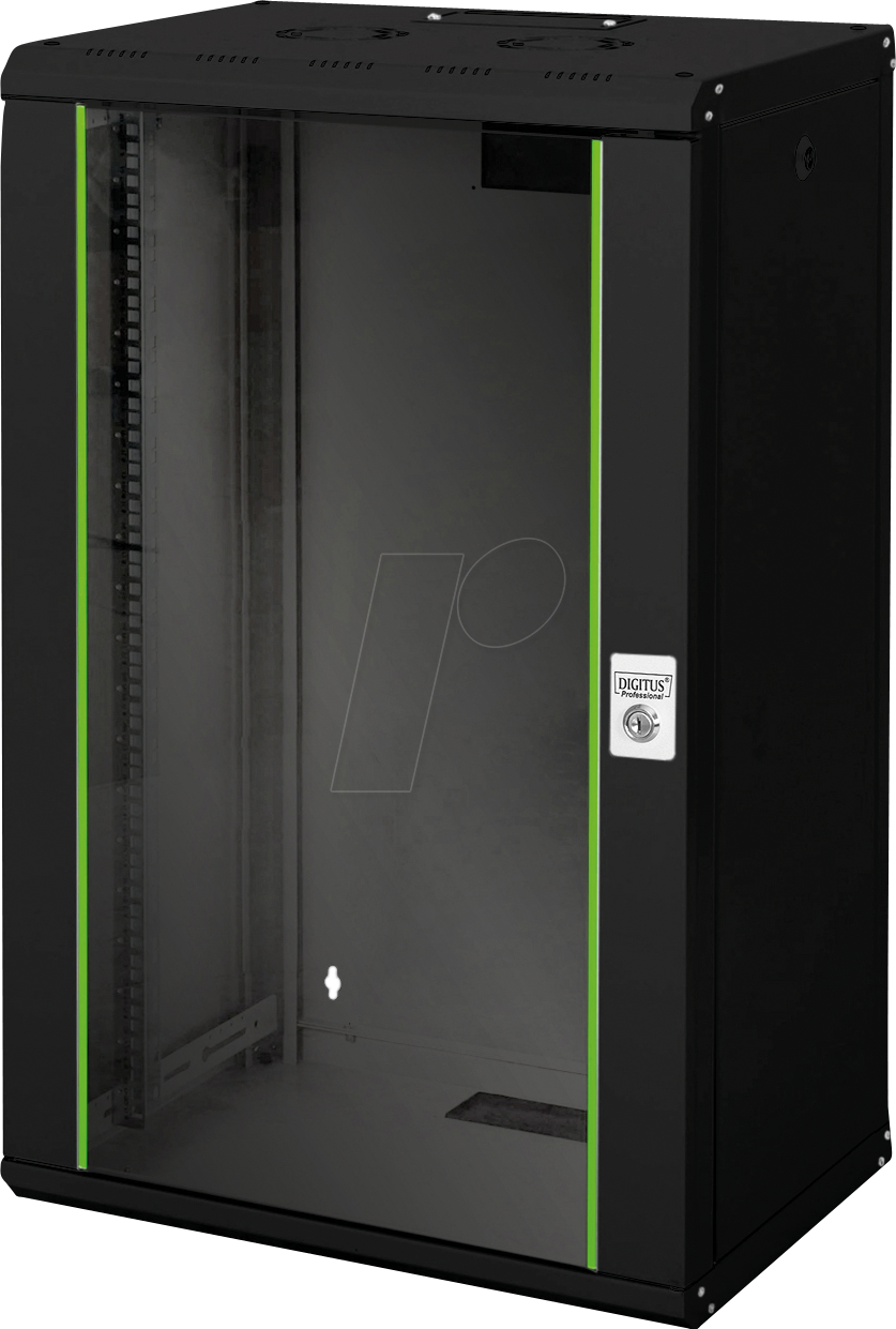 DIGITUS 19 20USW - 19'' Wandgehäuse, 20HE, 450mm Tiefe, schwarz