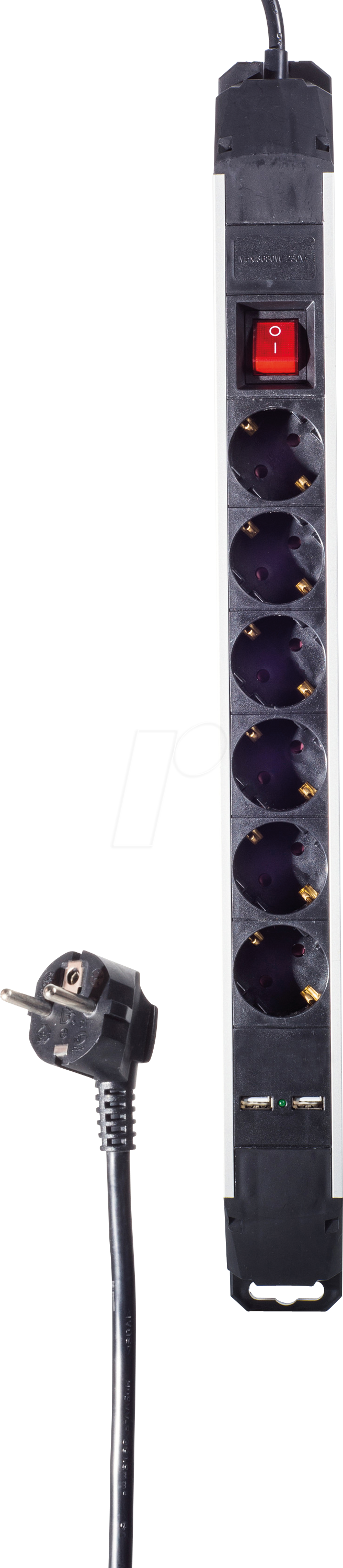 SHVP BS09-20565 - Steckdosenleiste 6-fach mit Überspannungsschutz