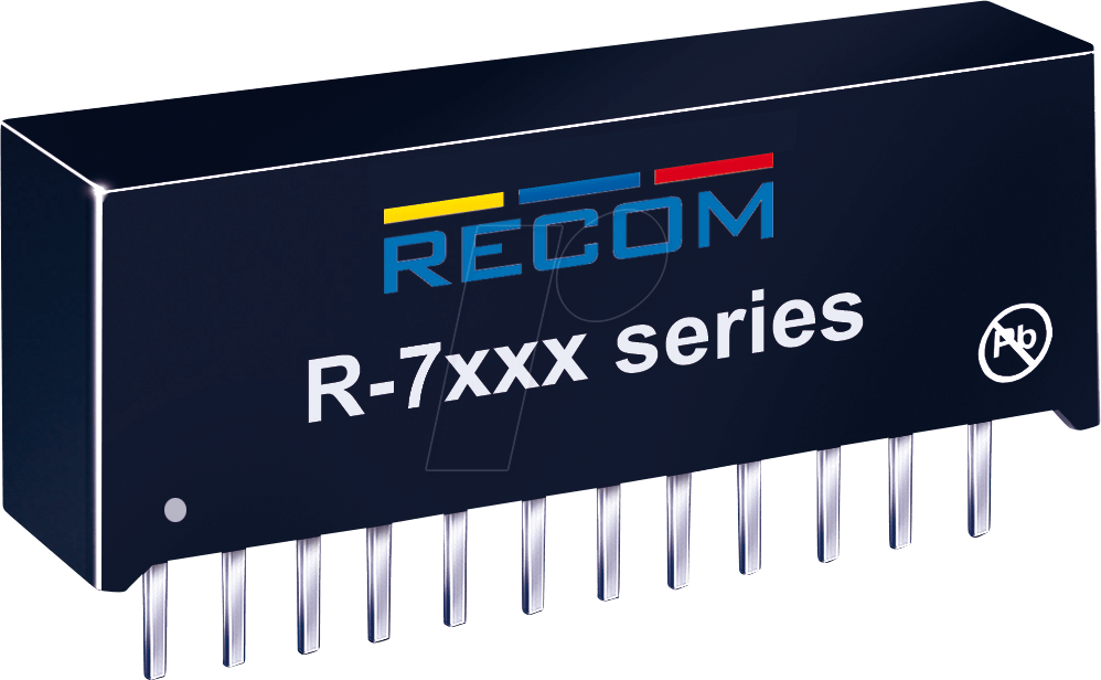 Thumbnail - R-7450P - DC/DC-Wandler R7, 4000 mA, SIL-12, Single