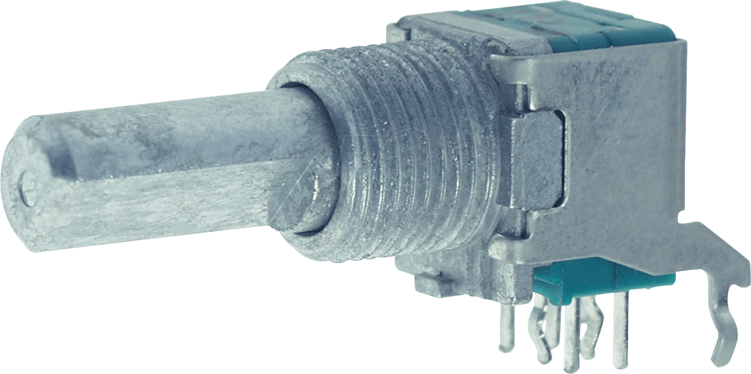 Thumbnail - RK09L122-LIN10K - Drehpotentiometer, Stereo, 10 kOhm, linear, 6 mm