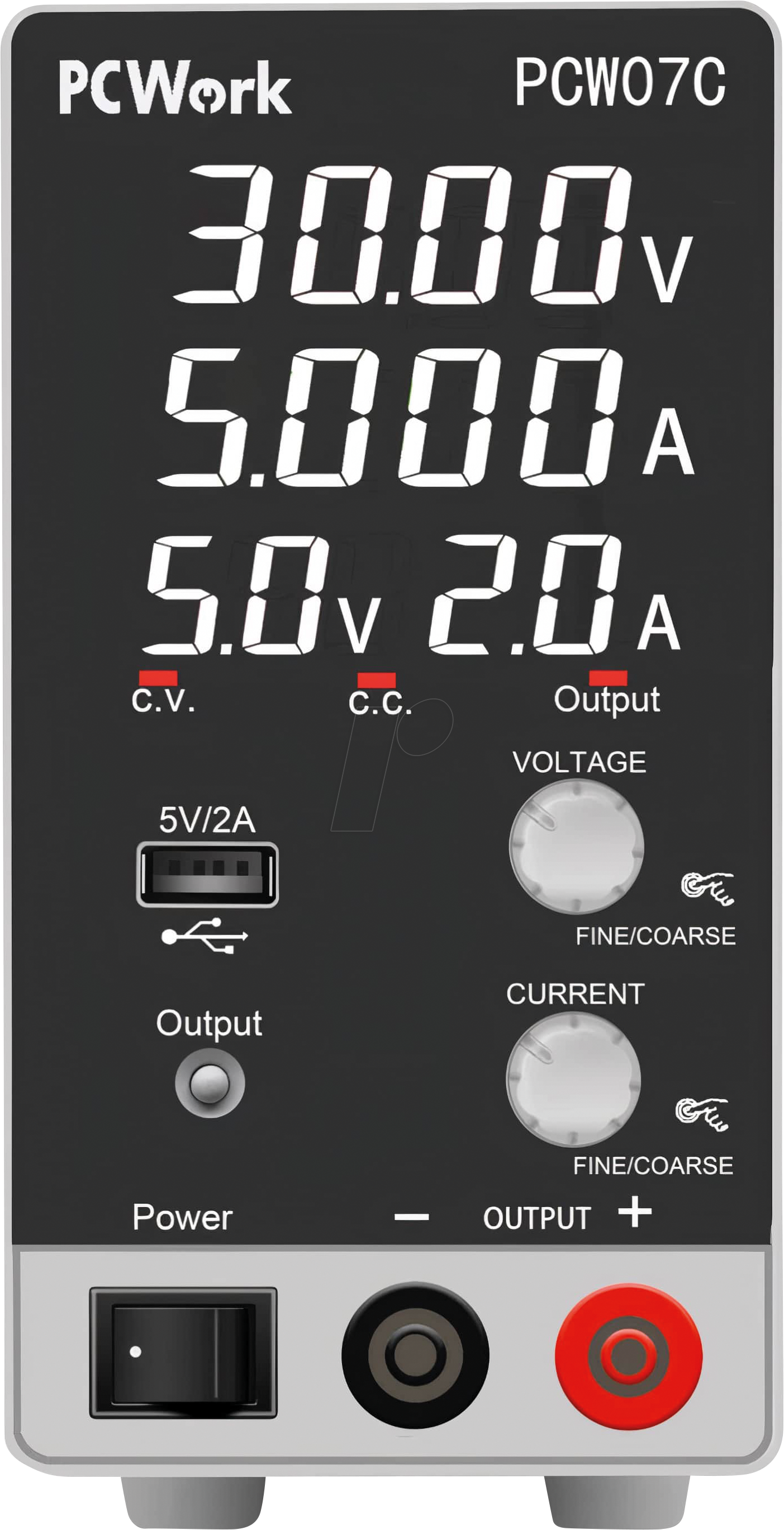 PCW 07C - Labornetzgerät, 0 - 30 V, 0 - 5 A, stabilisiert