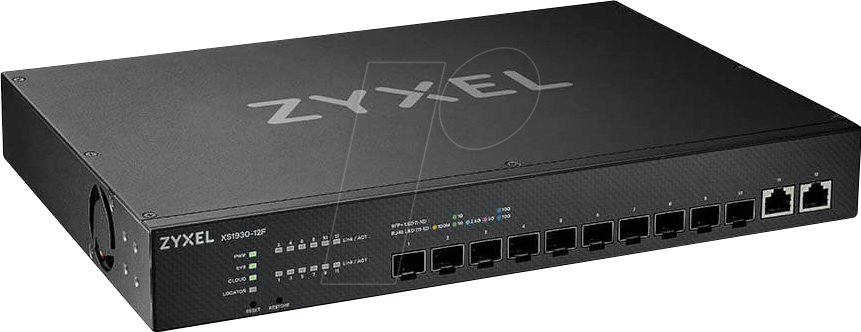 Thumbnail - ZYXEL XS1930-12F - Switch, 12-Port, 10 Gigabit Ethernet, SFP+