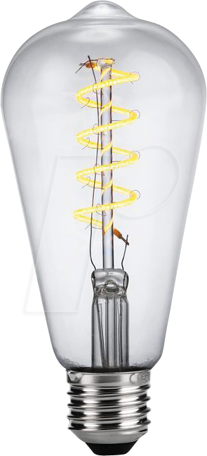 SCHI LX023960309 - LED-Lampe E27, 4 W, 220 lm, 2200 K, Filament, dimmbar