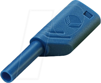 MST SWS-30 BL - Turmstecker, 2 mm, blau, gesichert