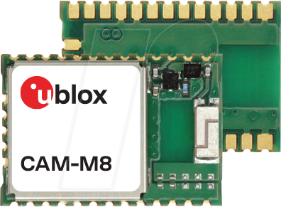 U-BLOX CAM-M8Q - GPS-Modul, ±2,5m, -167dBm, 2,7..3,6 Vcc
