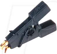 MICRO-SMD CLIP - Miniatur-Prüfclip, SMD-Bauteile, 0,64 mm, schwarz