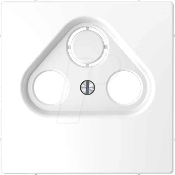 ME MEG4123-6035 - Zentralplatte für Antennensteckdosen, Lotosweiß, System Design
