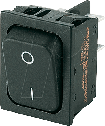 WIPPE 1832.3307 - Wippschalter, 2x Aus, schwarz, I-O