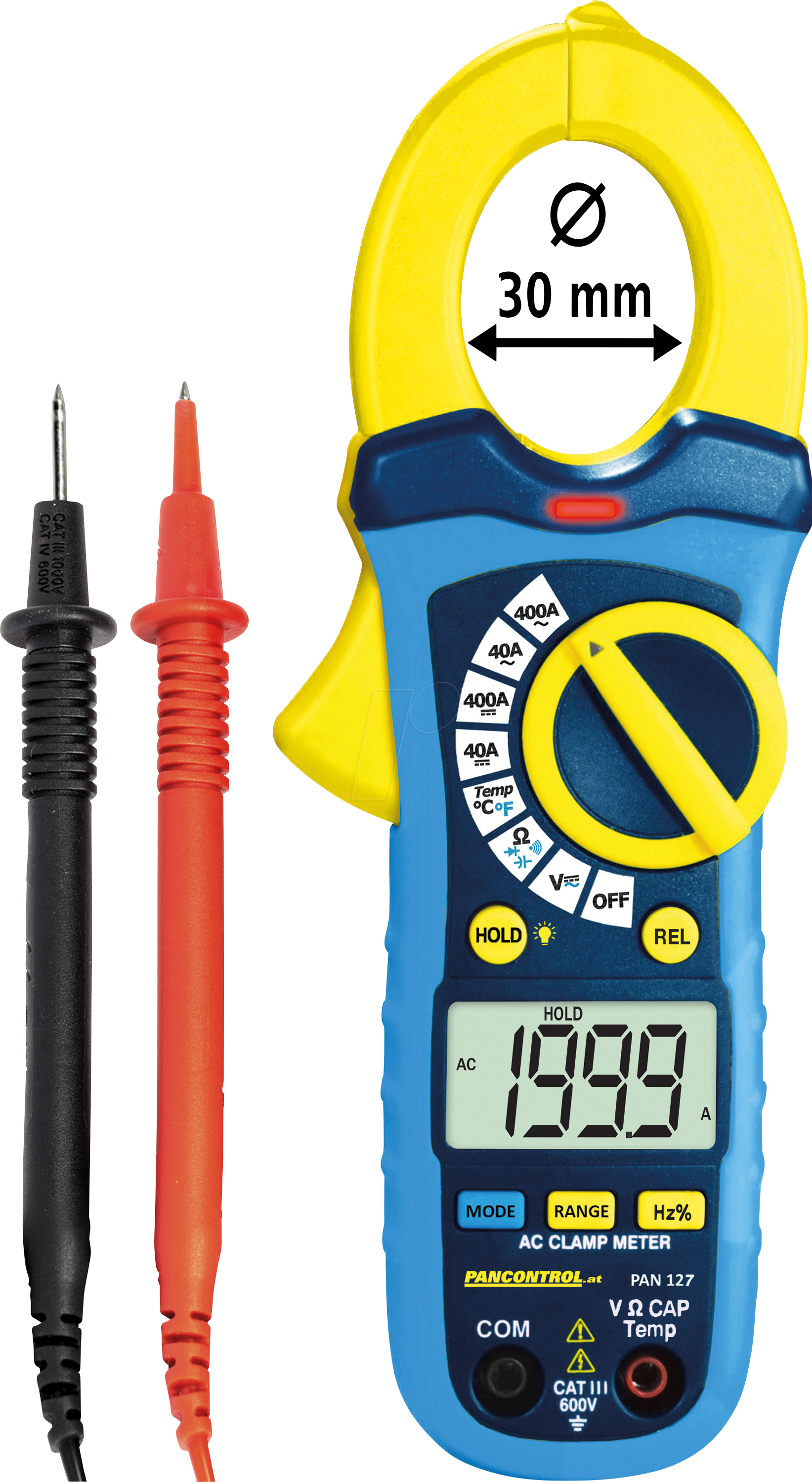 PAN 127 - Stromzange, digital, AC/DC, bis 400 A