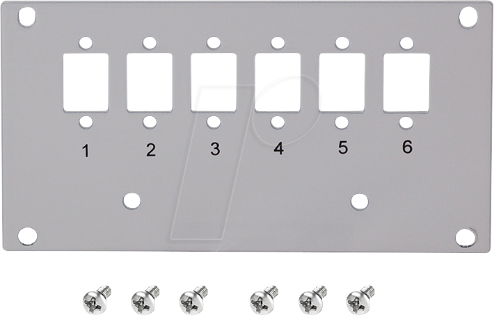 LOGILINK FB5002 - Frontblende für 6x LC-Duplex / 6x SC-Simplex