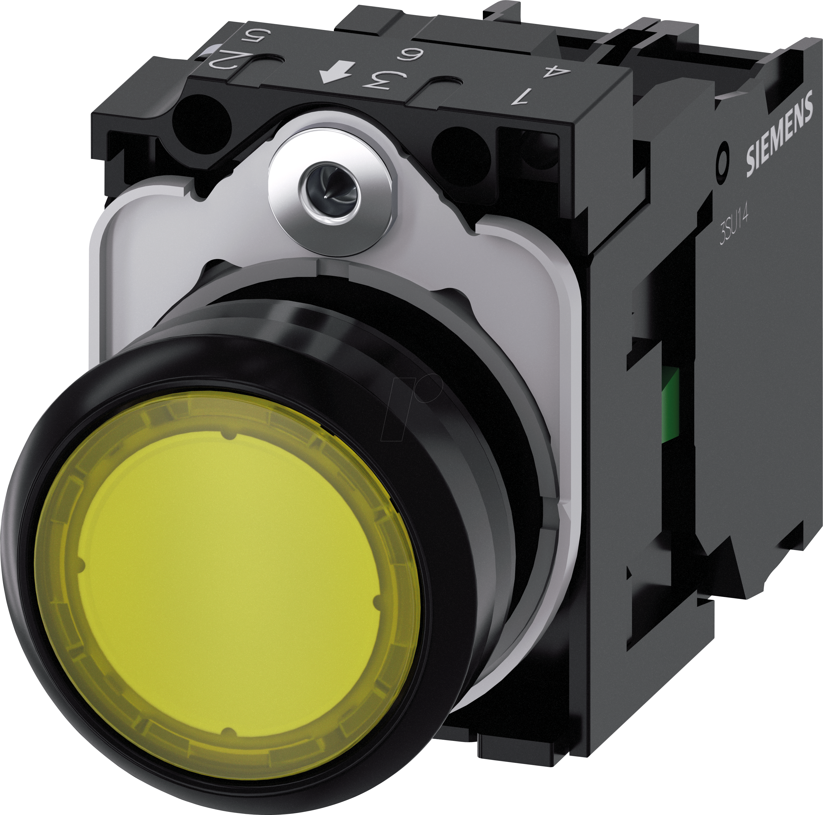 ACT02 0AB30-1BA0 - Leuchtdrucktaster, 1 NO, gelb, rund