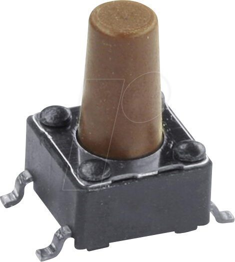 DIP DTSM-65N - Kurzhubtaster, SMD, 1 Schließer, 6 x 6 x 9,5 mm