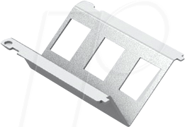 Thumbnail - EASY ABG00016 - Einbauplatte 3x Keystone-Module, verzinkt