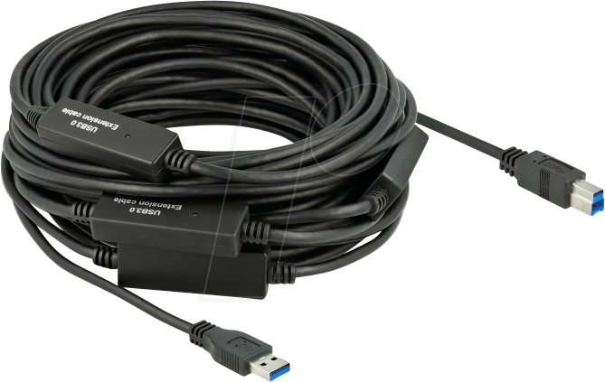 DELOCK 85382 - Aktives USB 5 Gb/s-Kabel, A-Stecker > B-Stecker, 20 m