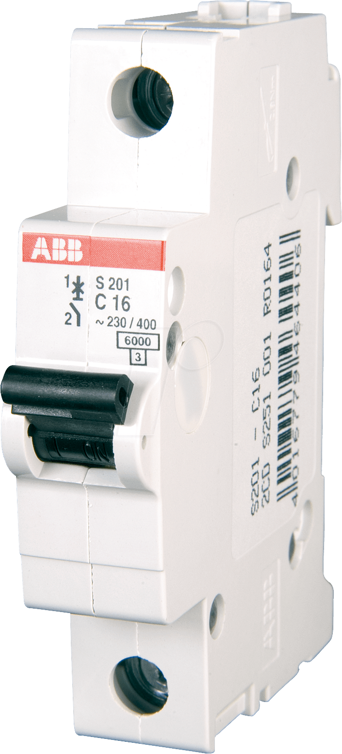 Thumbnail - ABB S201-B25 - Leitungsschutzschalter, Char. B, 25 A, 1 polig