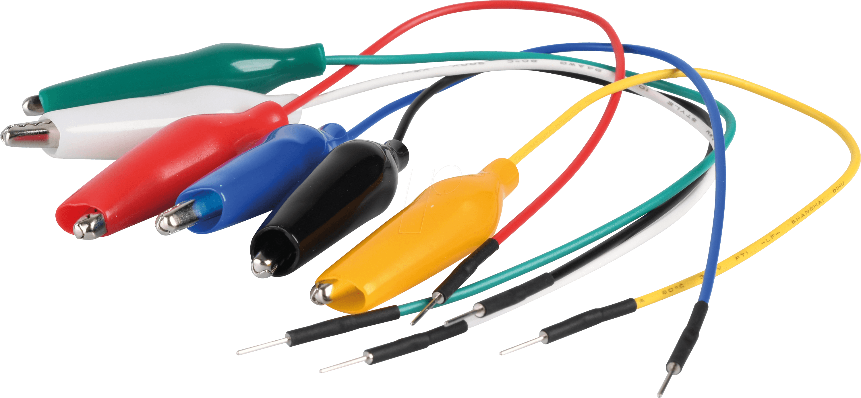 Thumbnail - STECKBOARD KROKO - Flexible Drahtbrücken, einseitig mit Krokodilklemme