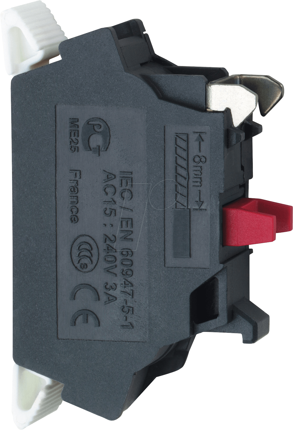 ZBE1025 - Hilfsschalterblock für XB4, XB5, 1 Öffner mit Federzuganschluss