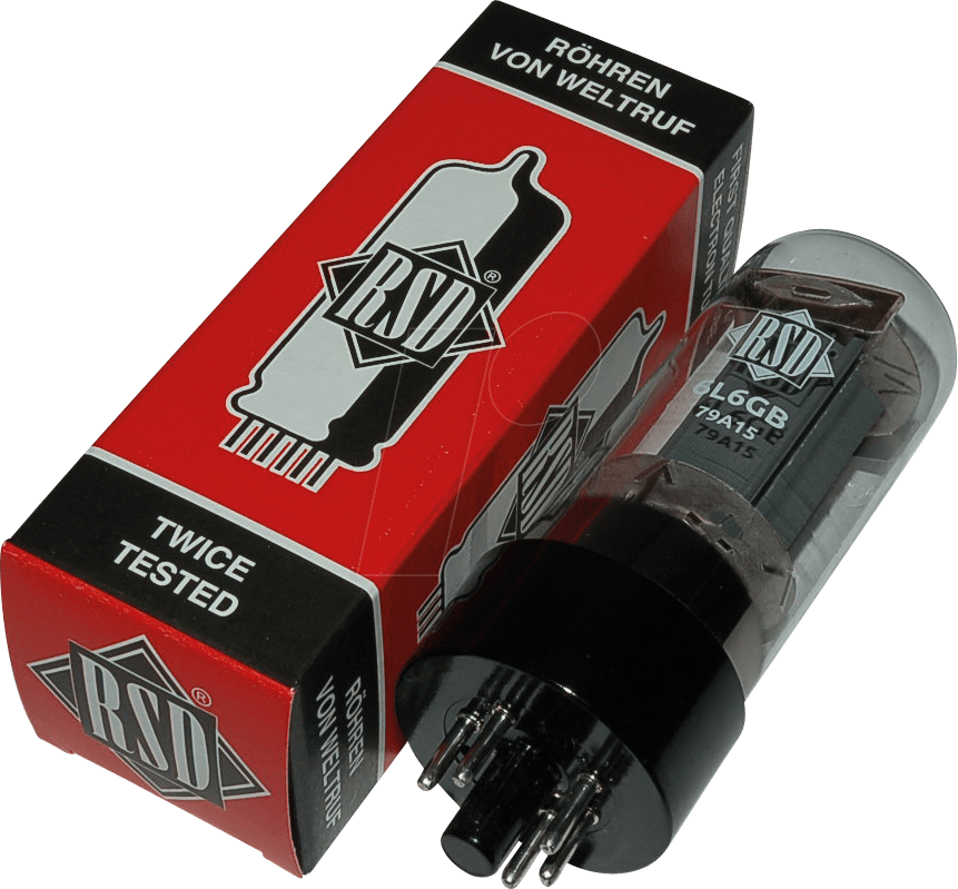 TUBE 6L6GC GB - Elektronenröhre, Leistungsröhre, Octal, 8-pol, 6,3 V