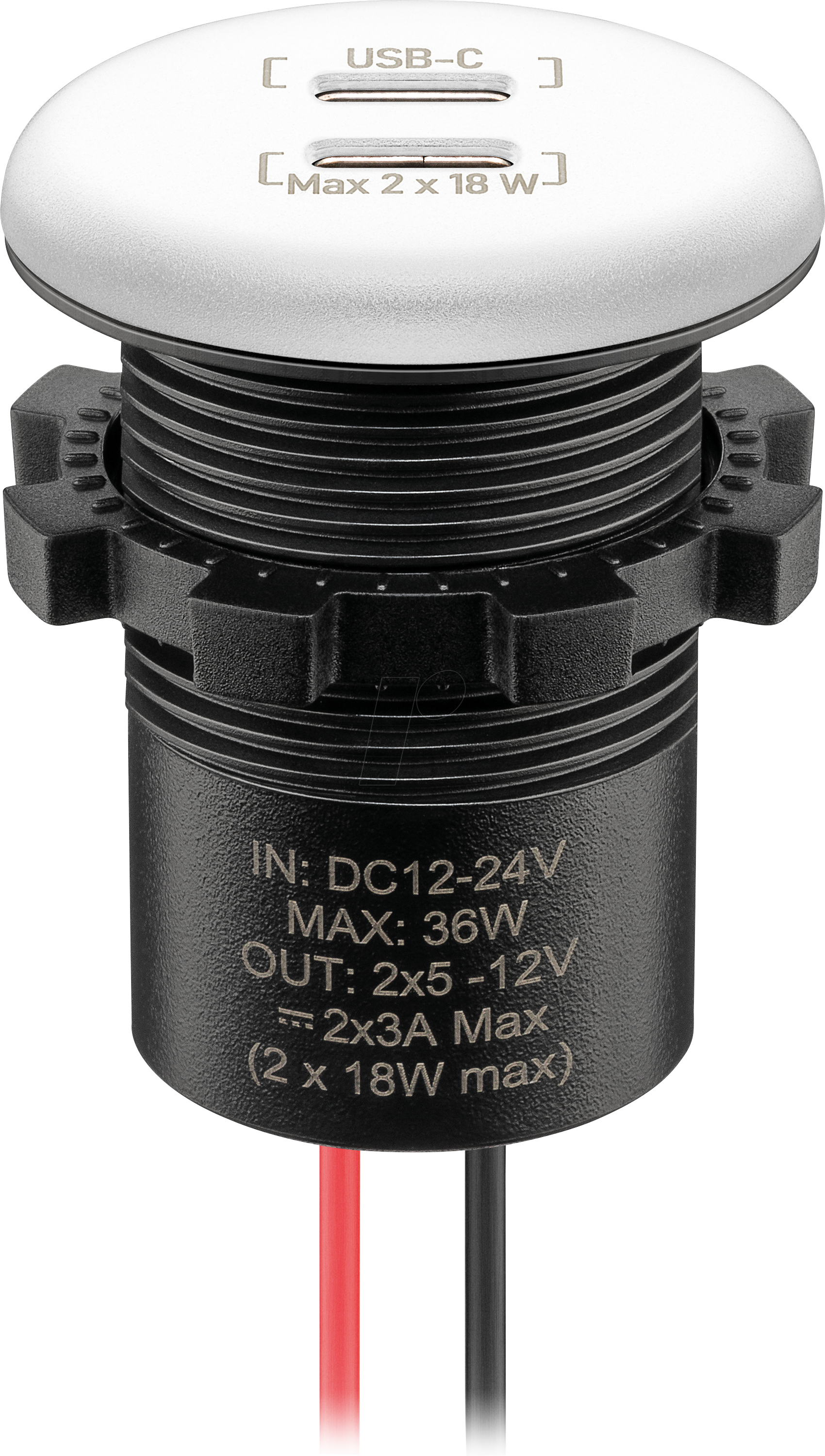 WTS 61695 - Caravan - Steckdose, 2x USB-C, weiß