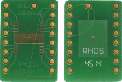 RE 938-03 - Adapter HSSOP16 P=0,80 mm RM 2,54 mm
