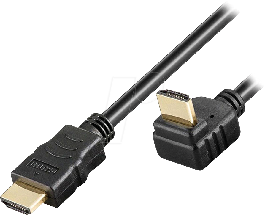 ICOC-HDMI-LE-050 - High Speed HDMI Kabel mit Ethernet, 90°, 5 m