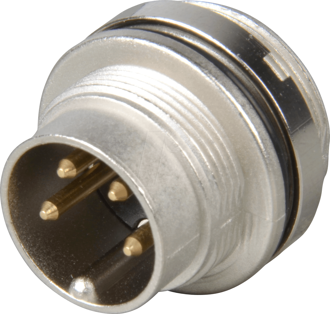 Thumbnail - LUM 0314-04 - Einbaustecker, Frontmontage, IP68, 4-polig
