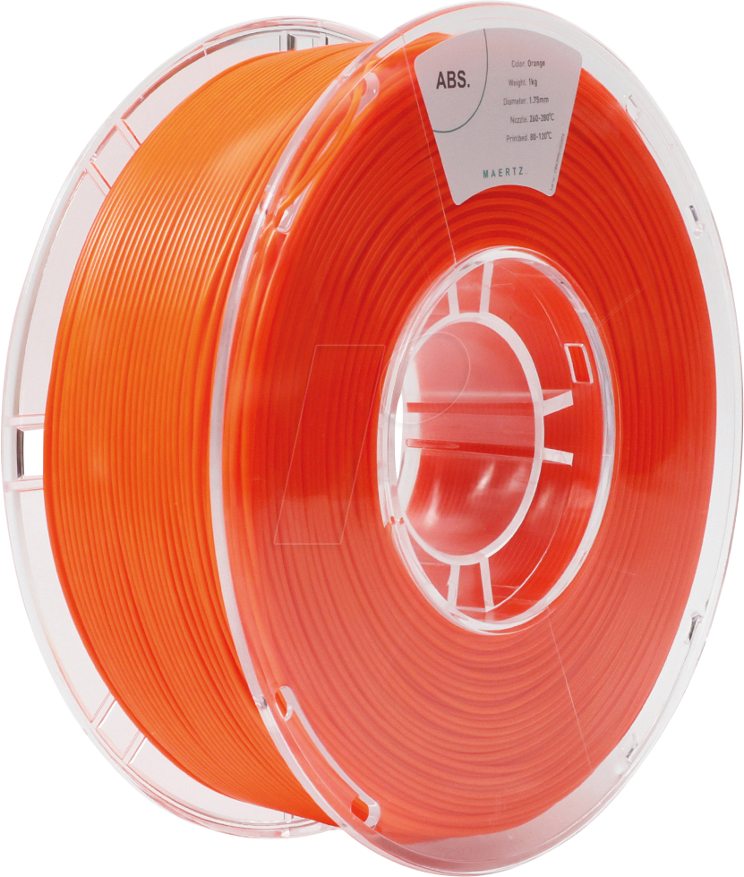 PMMA-1010-011 - Filament, ABS, Orange, 1,75 mm, 1 kg