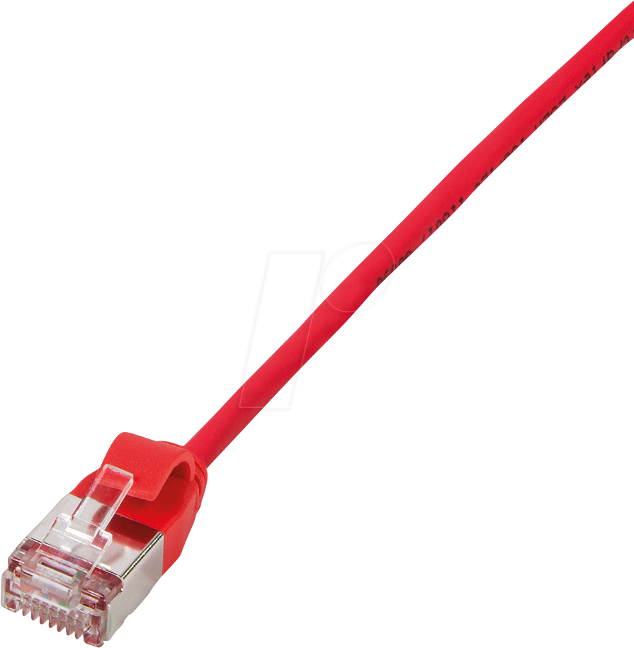 Thumbnail - LOGILINK CQ9034S - Patchkabel, Cat.6a, U/FTP, rot, 1 m