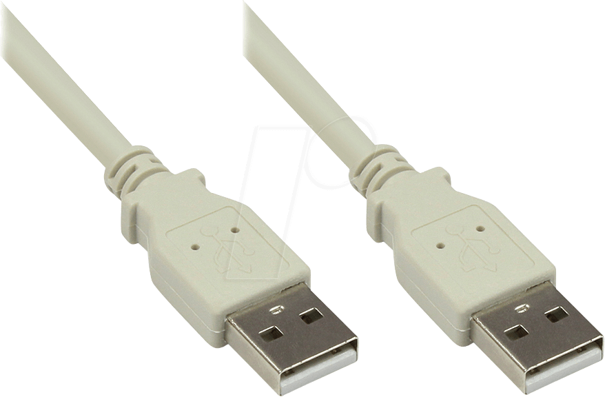 GC 2212-AA2 - USB 2.0 Kabel, A Stecker auf A Stecker, grau, 1,8 m