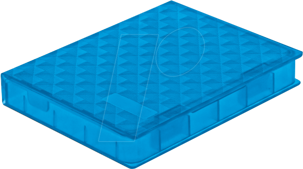 DELOCK 18369 - Schutzbox für 2.5'' HDD / SSD blau