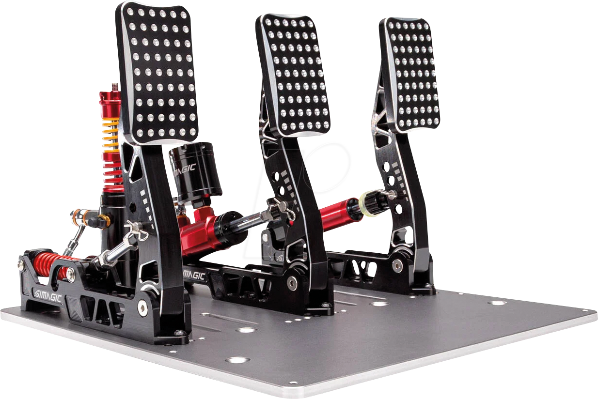 SIMA P2000 3-100 - Simagic P2000 Hydraulic 3-Pedal Set, 100 kg
