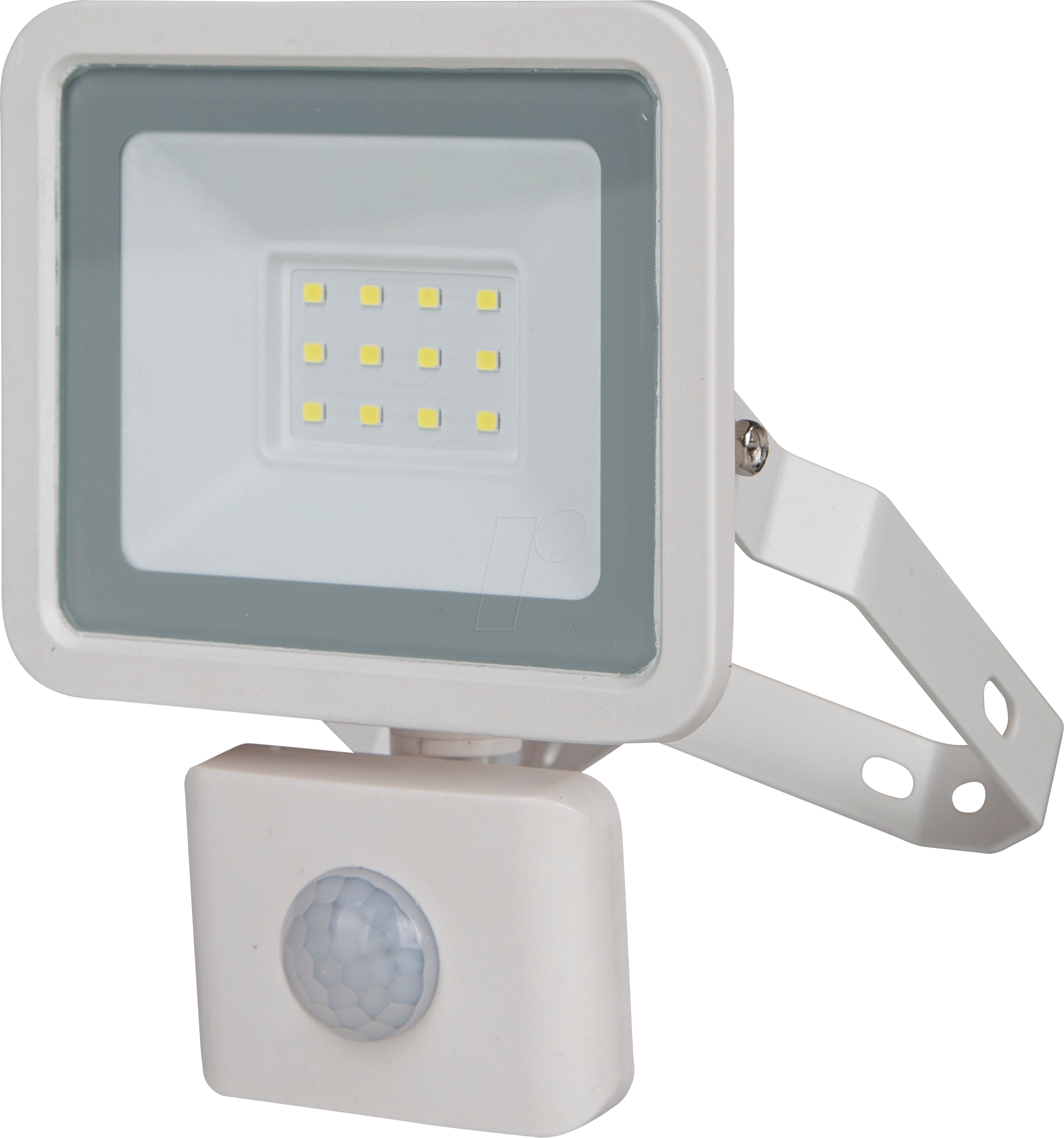 REV 2707614010 - LED-Flutlicht, 10 W, 800 lm, 6500 K, IP44, Sensor, weiß