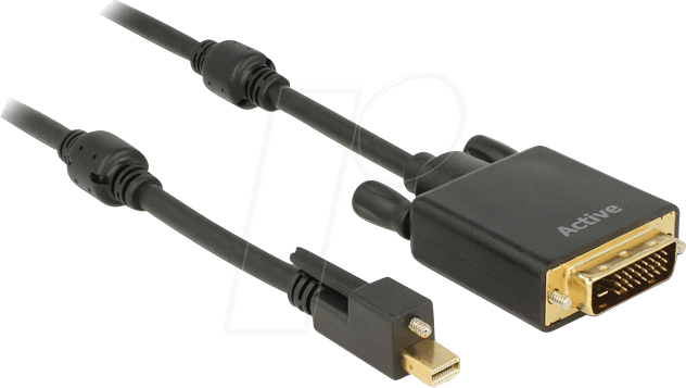 DELOCK 83727 - Mini DP 1.2 Stecker auf DVI 24+1 Stecker, 3 m