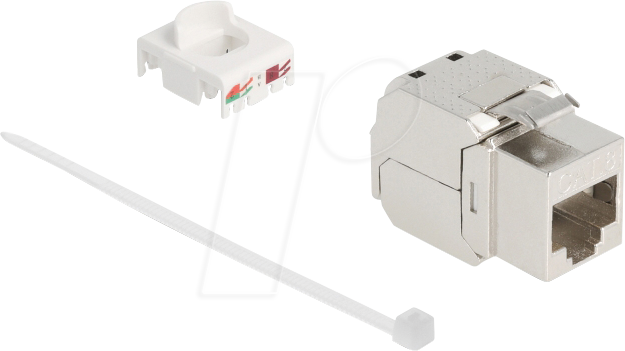 DELOCK 90683 - RJ45 Keystone Modul, Buchse > LSA Cat.8.1 STP