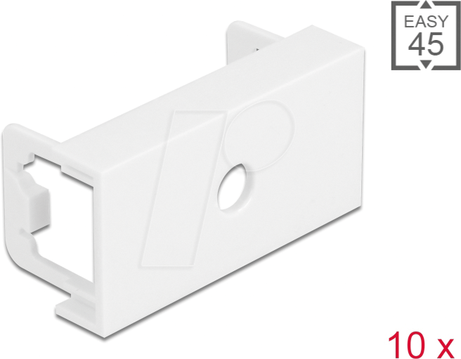 DELOCK 81368 - Easy 45 Modulblende Loch M6, 45 x 22,5 mm 10 Stück