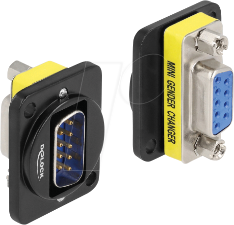 Thumbnail - DELOCK 86704 - D-Typ Modul DB9 Stecker zu DB9 Buchse