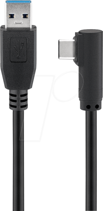 GOOBAY 66501 - Kabel USB 5 Gb/s Typ-C > Typ-A 90°, 1,0 m