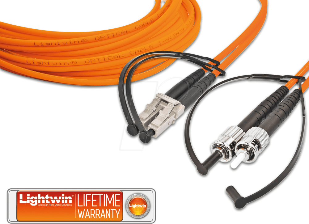 Thumbnail - LDP-50 LC-ST2 - Duplex LWL Patchkabel, MM OM2, LC - ST, 2 m