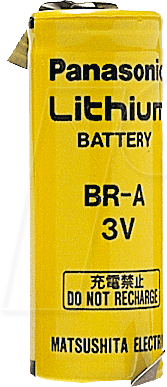 BR A-Z - Lithium Batterie, A (Bobbin), 1800 mAh, Z-Fahne, 1er-Pack
