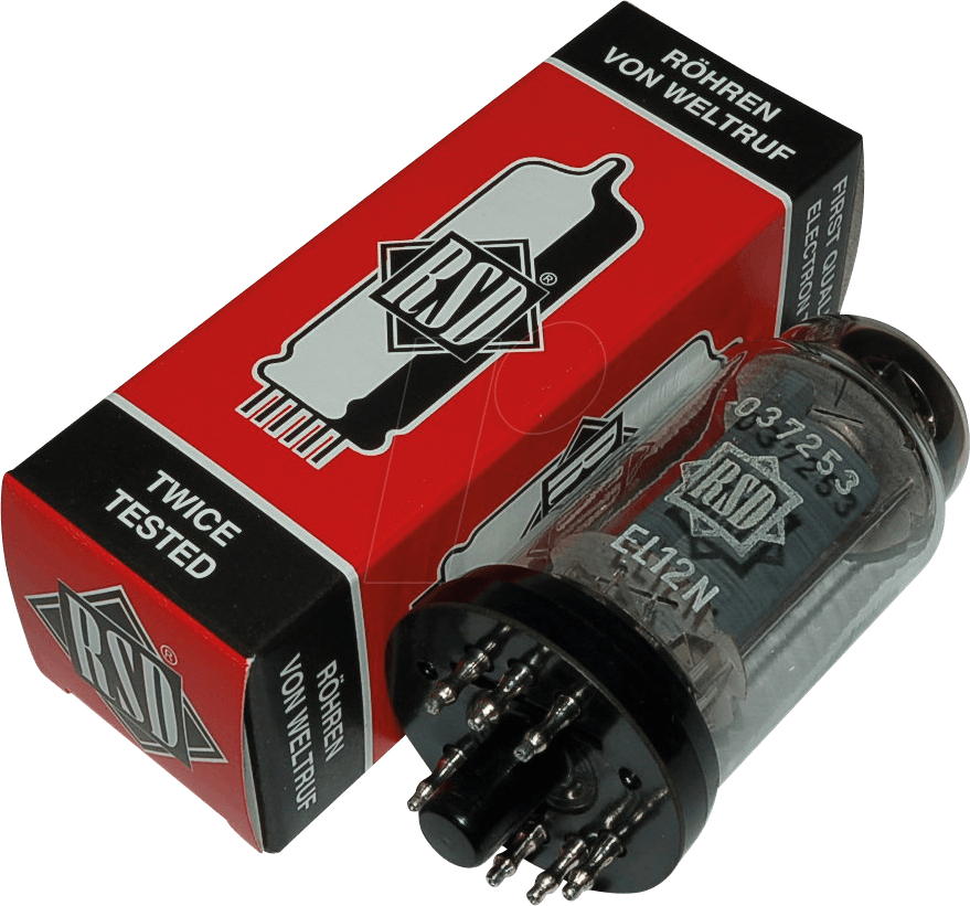 TUBE EL12N - Elektronenröhre, Leistungsröhre, Y8A, 8-pol, 6,3 V