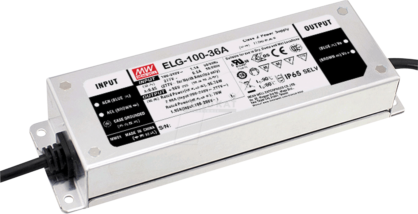 ELG-100-24AB-3Y - LED-Trafo, 96 W, 24 V DC, 4000 mA, dimmbar, 3-in-1