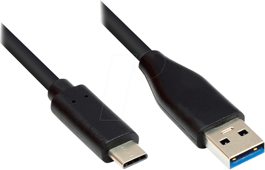 GC M0130 - USB 5 Gb/s Kabel, C-Stecker < A-Stecker, CU, schwarz, 5 m