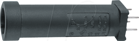 LITT 81100000005 - Sicherungshalter, Ø 5 x 20 / 6,3 x 32, 6,3 A, 250 V, print