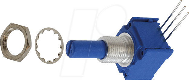 BOU 96R1AR16A15L - Drehpotentiometer, 10 kOhm, linear, 6 mm